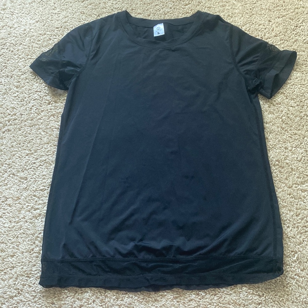 Senita Black Workout Top